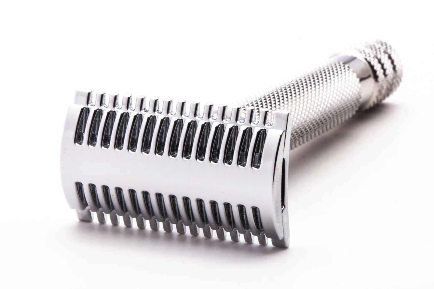 Three Piece Chrome Double Open Comb Safety Razor