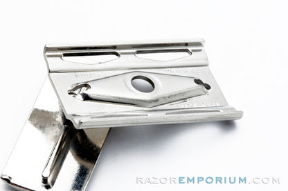 1939-46 Gillette Ball End Tech DE Safety Razor |  Factory Nickel Revamp