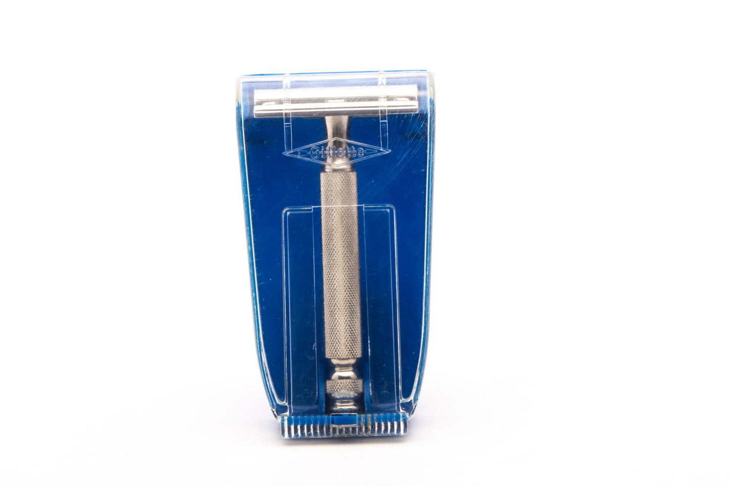 1951 Gillette Ball End Tech Three Piece Double Edge Safety Razor Set | Original Condition