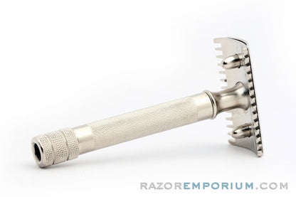 1922 Gillette Single Ring DE Safety Razor | Factory Nickel Revamp