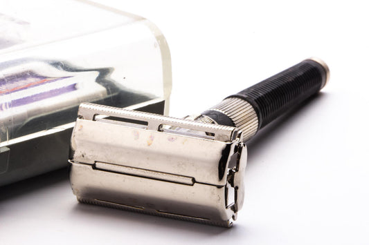 Vintage Wizamet W-11"Elegant" Double Edge TTO Razor Set | Original Condition