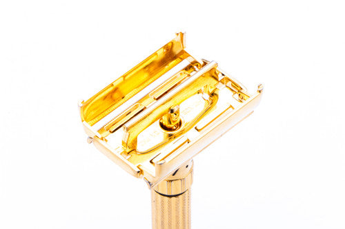 1960 F4 Gillette TTO Fatboy Adjustable Double Edge Safety Razor | 24K Gold Revamp
