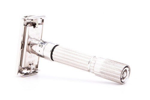 1960 F2 Gillette TTO $1.95 Fatboy Adjustable DE Safety Razor  | Rhodium Revamp