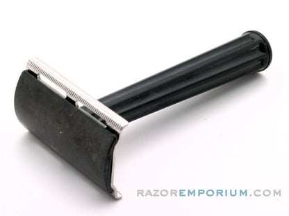 1947-51 Gillette Bakelite Handle Tech DE Razor Set w/ Blue Blades