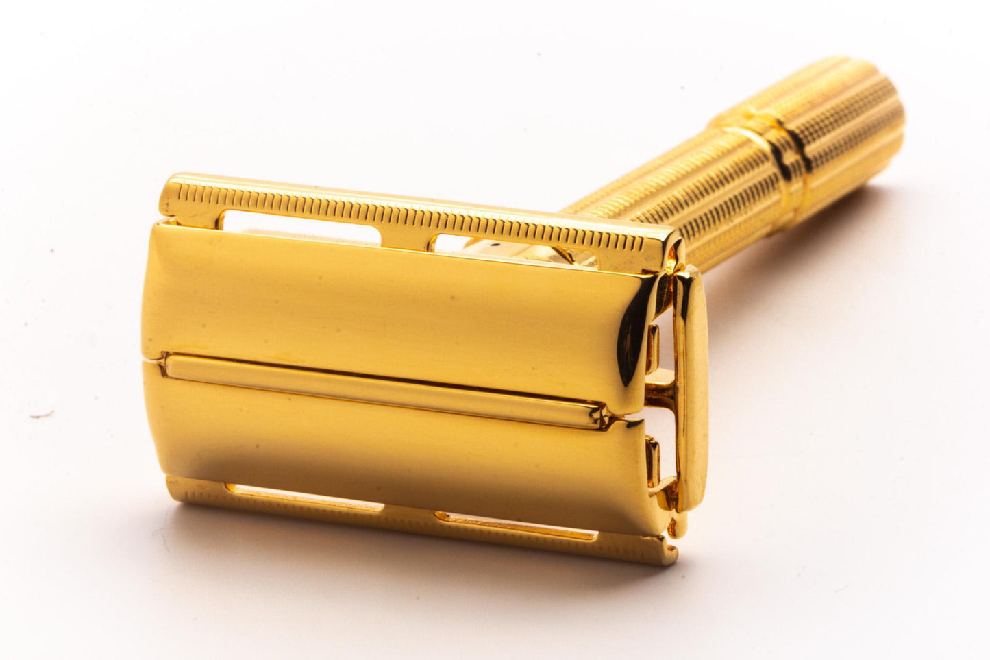 1964 J1 Gillette Slim Aristocrat Adjustable Double Edge Safety Razor | 24k Gold Revamp