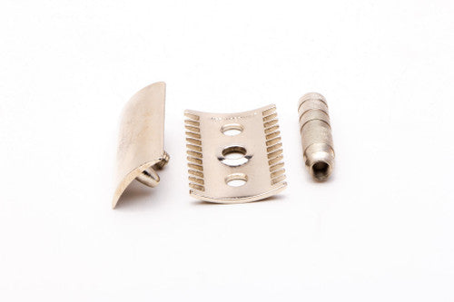 Travel Size Three Peice Open Comb Double Edge Safety Razor | Made In Germany