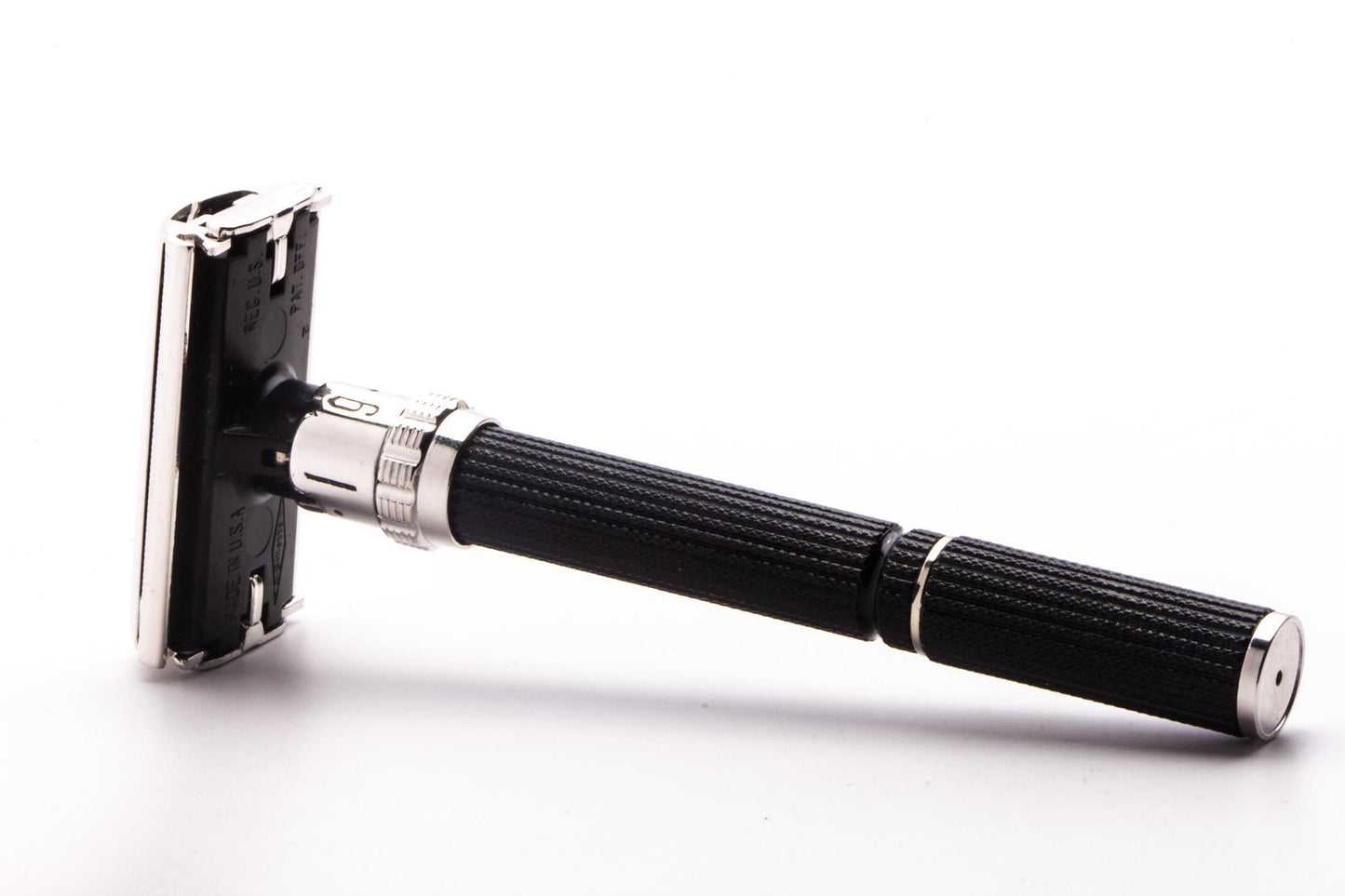 1977 X2 Gillette Super Adjustable Black Beauty Double Edge Safety Razor  | Rhodium Revamp