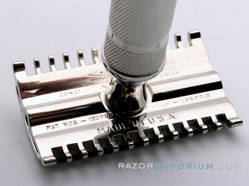 1930's Gillette NEW Short Comb Double Edge Safety Razor | Factory Nickel Revamp