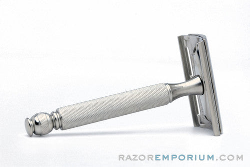 1956 Gillette Ball End Tech DE Safety Razor Factory Nickel Revamp