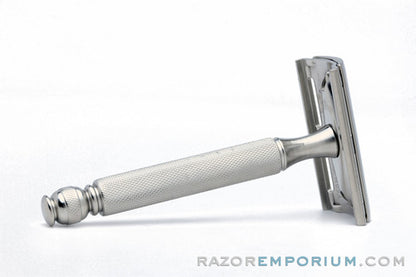 1956 Gillette Ball End Tech DE Safety Razor Factory Nickel Revamp