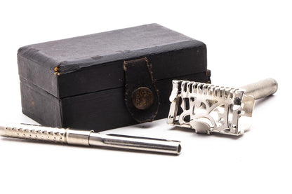 1907 Ever-Ready Lather Catcher Single Edge Safety Razor Set | Original Condition
