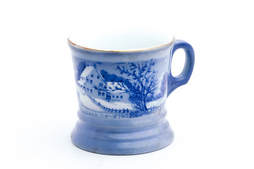 The Homestead in Winter Currier & Ives Shave Mug