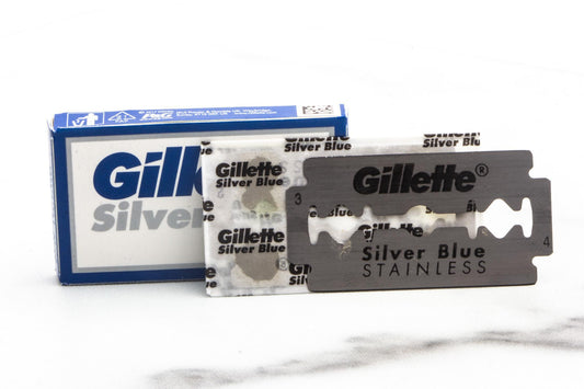 Gillette Silver Blue Double Edge (DE) Razor Blades