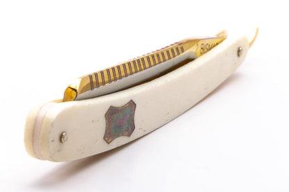 6/8" Bismarck Straight Razor | Real Bone Scales
