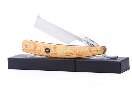 6/8" Boker Rasiermesser Celebrated Maserbirke Straight Razor