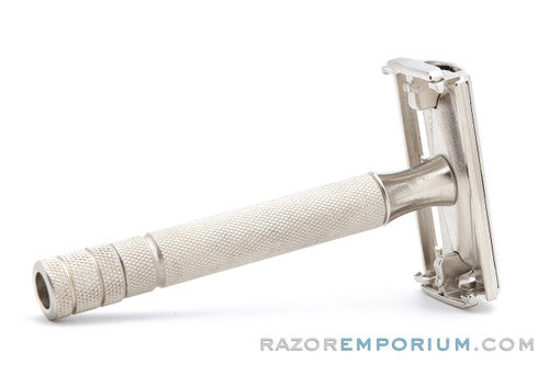 1952 Gillette TTO Super Speed DE Safety Razor X3 | Factory Nickel