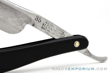 6/8'' H. Diamond 35 Extra Steel Straight Razor |  Japan