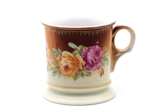 Floral & Gold Ombré Shaving Mug