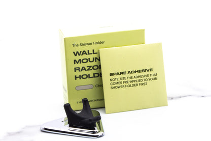 Leaf | Wall Mounted Razor Holder - Chrome