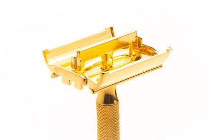 1940's Gillette Milord Double Edge Safety Razor Set | 24K Gold Revamp