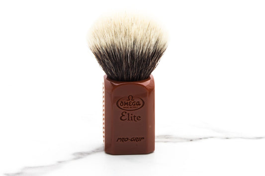 Omega | Pro Grip Elite Synthetic Fiber Shaving Brush MB1948/MA -Medium