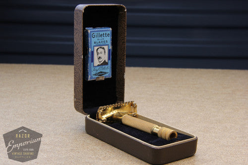 Gillette 1938 Sheraton TTO Safety Razor in Original Case