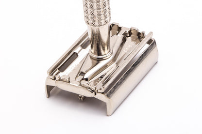 1963 I1 Gillette Flare Tip Super Speed Safety Razor | Factory Nickel Revamp