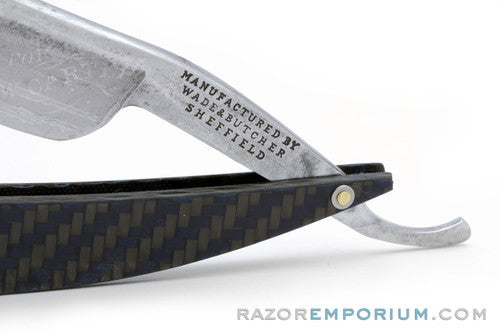 6/8" Wade & Butcher Straight Razor | Carbon Fiber Scales Sheffield, England
