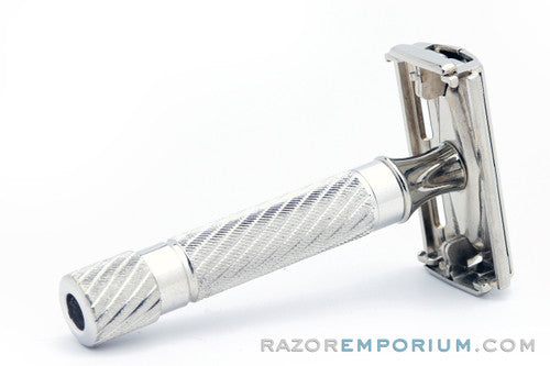 1948 Gillette Executive Double Edge Safety Razor in Ostrich Leather Case