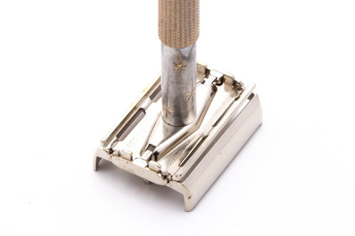 1965 K2 Gillette Champagne Star Lady DE Safety Razor | Original Condition