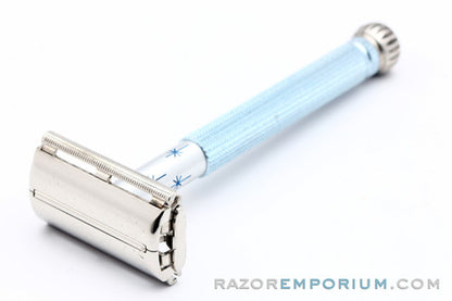 1968 Gillette Blue Star Lady Gillette DE Safety Razor N1 - Good
