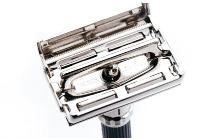 1973 Gillette Super 109 Adjustable DE Safety Razor Factory Nickel Revamp