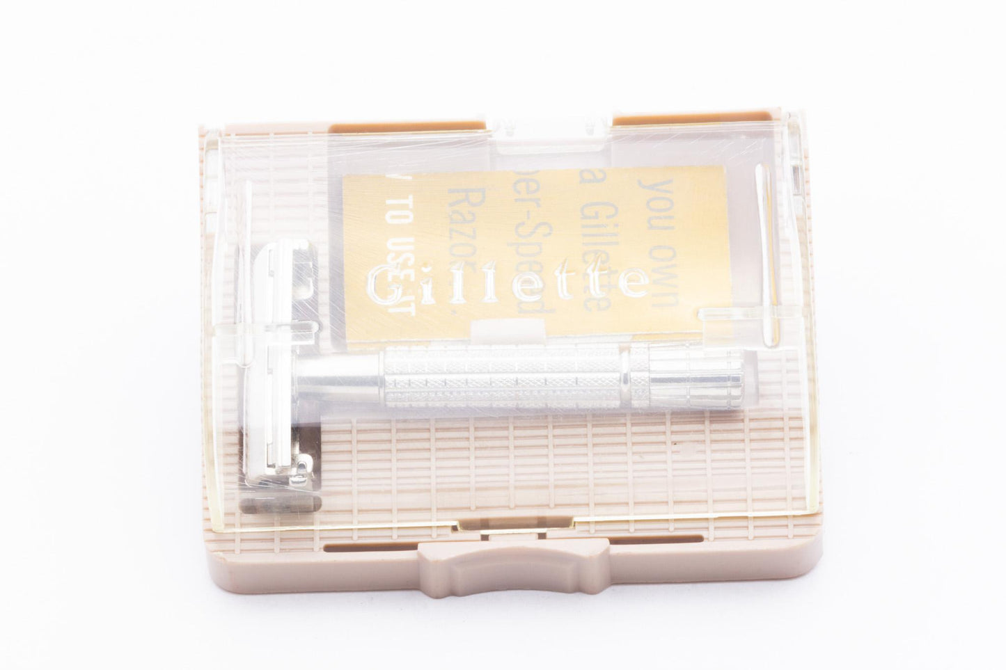 1957 C4 Gillette Flare Tip Super Speed Safety Razor Set | Original Condition