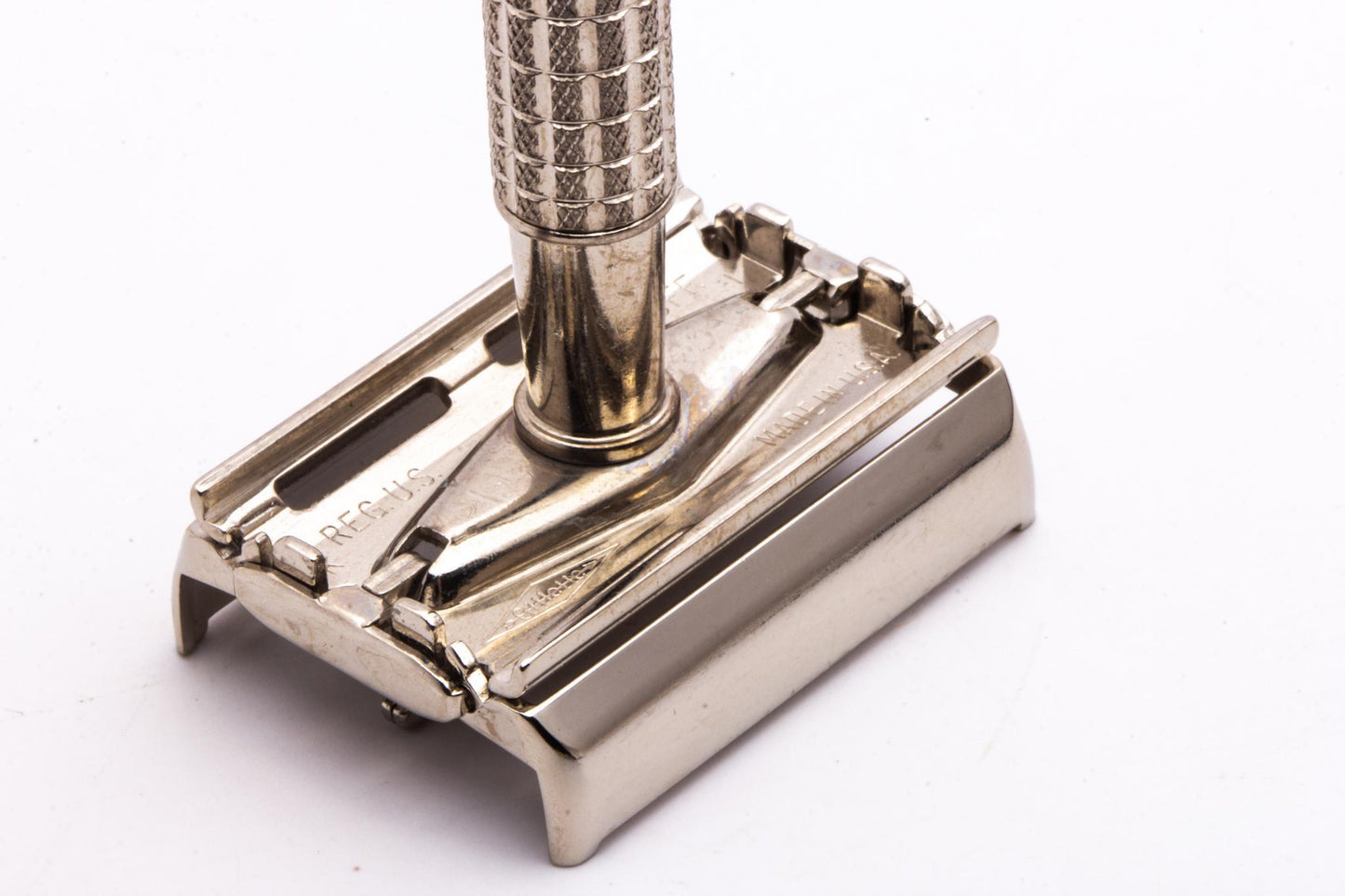 1965 K1 Gillette Flare Tip Super Speed Safety Razor Factory | Factory Nickel Revamp