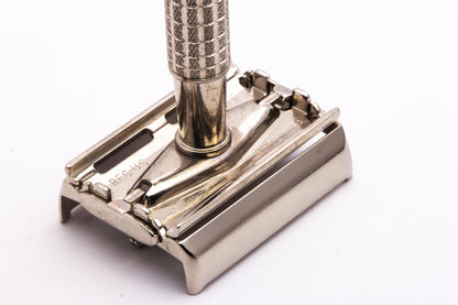 1965 K1 Gillette Flare Tip Super Speed Safety Razor Factory | Factory Nickel Revamp