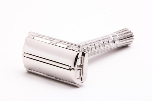 1957 C3 Gillette Flare Tip Super Speed Safety Razor | Rhodium Revamp