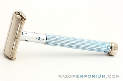 1965 K4 Gillette Blue Star Lady Gillette DE Safety Razor Set