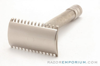 1908 1916 Gillette Single Ring Old Type DE Safety Razor | Factory Nickel Revamp