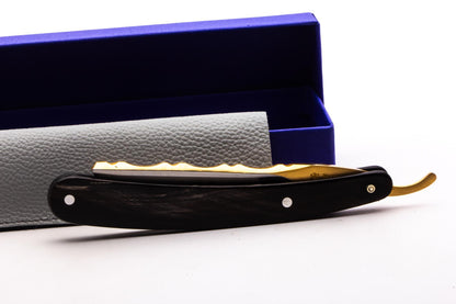 6/8" Dovo 3 Bergischer Lowe Straight Razor | Horn Scales