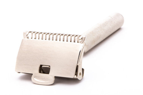 1920's Gem Single Edge Demaskeene Single Edge Safety Razor | Factory Nickel Revamp