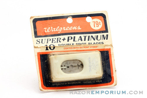 Walgreens Super + Platinum Double Edge (10) - New Old Stock (NOS) Razor Blades
