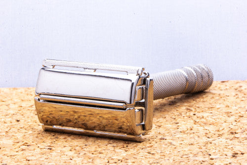 1951 W4 Gillette Super Speed Double Edge Safety Razor | Factory Nickel Revamp