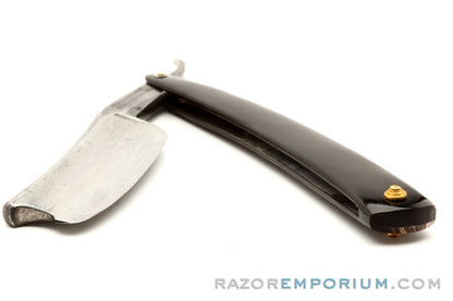 15/16" Wade & Butcher "For Barber's Use" Straight Razor w/ Black Horn Scales | Sheffield, England