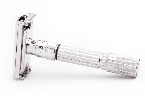 1958 D3 Gillette TTO Fatboy Adjustable Double Edge Safety Razor | Rhodium Revamp