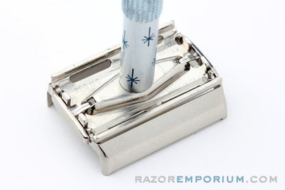 1962 Gillette Blue Star Lady Gillette DE Safety Razor H4 - Excellent