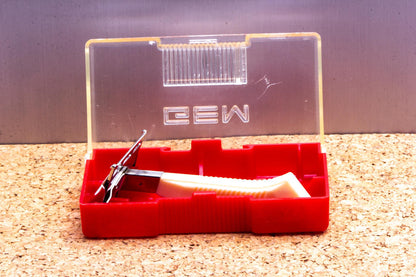 1950's Gem G-Bar Single Edge Razor with Cream Handle in Red Case |Original Condition
