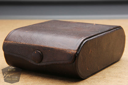 Gillette 1918 Gold Single Ring Travel Combination Set in Original Brown Leather