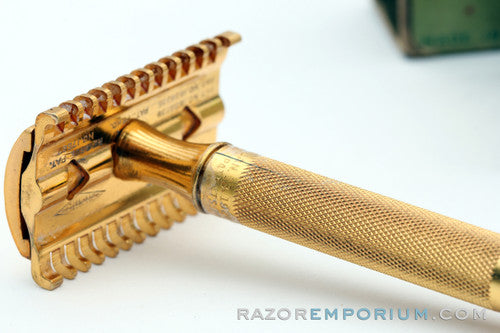 1930's Gillette Goodwill Era Gold DE Razor with Original Box – Razor ...