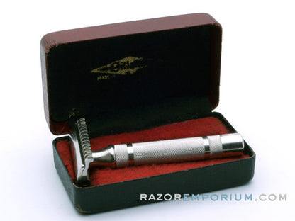 1930's Gillette Long Comb New w/ Case | Red & Black Special
