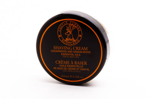 Castle Forbes Essential Shaving Cream - Cedarwood & Sandalwood